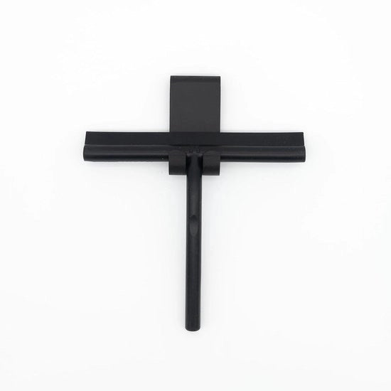 Douchettore in Silicone - Design senza Spigoli - Nero - Con Supporto