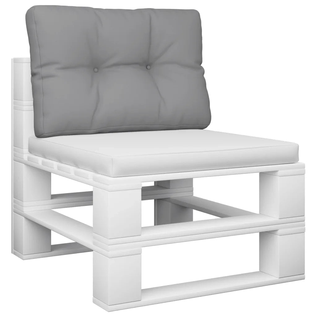 vidaXL Cuscino per Pallet Grigio 50x40x12 cm in Tessuto