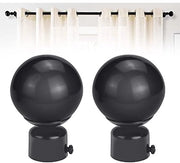 Set di 2 Viti di Sostituzione per Corda di Rullo in Nero per Stanghe da 25-28mm