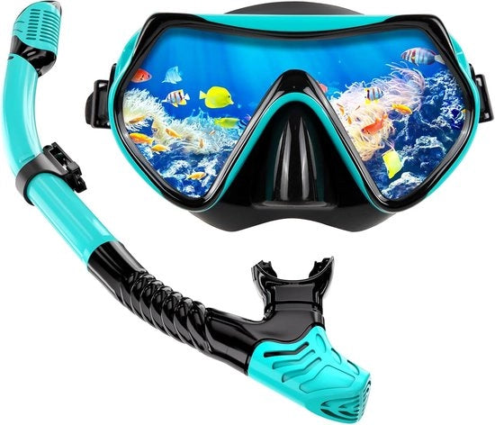 Maschera da snorkeling per adulti - Kit da snorkeling per adulti, unico modello - Maschera da immersione per adulti - Occhiali da snorkeling con tubo - Snorkeling e immersioni