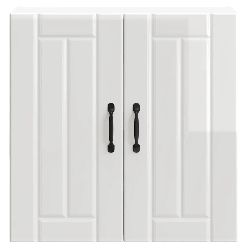 Pensile da Cucina Lucca Bianco Lucido in Legno Multistrato 853819