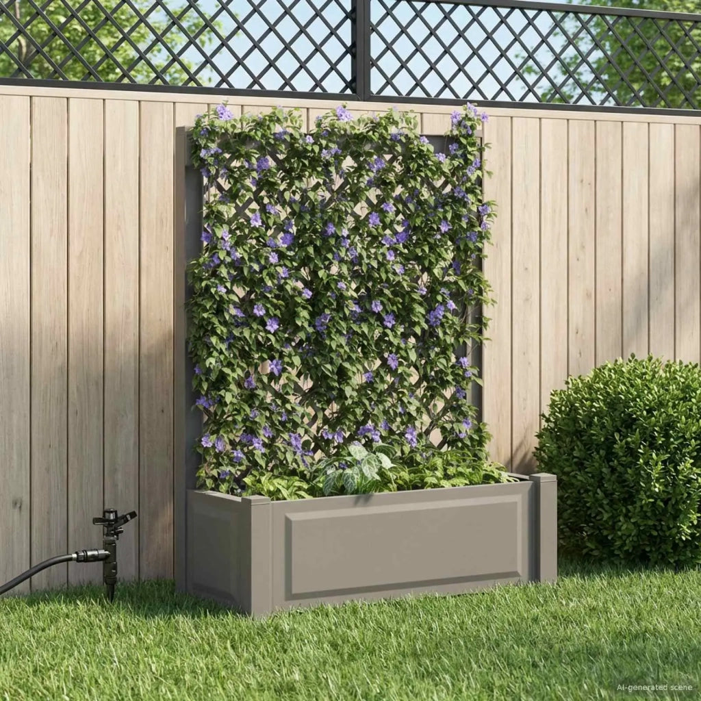 Vaso Grande con Direzione Grigio 99,5 x 43 x 133,5 cm PP CFW9695166