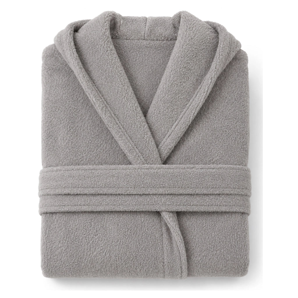 Satotite, Accappatoio 100% Cotone con Cappuccio, Grigio