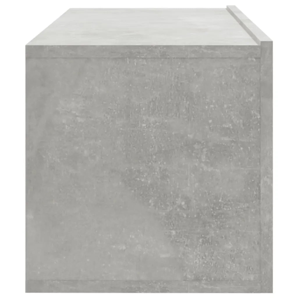 Mobili Porta TV a Parete 4 pz Grigio Cemento 100x30x30 cm