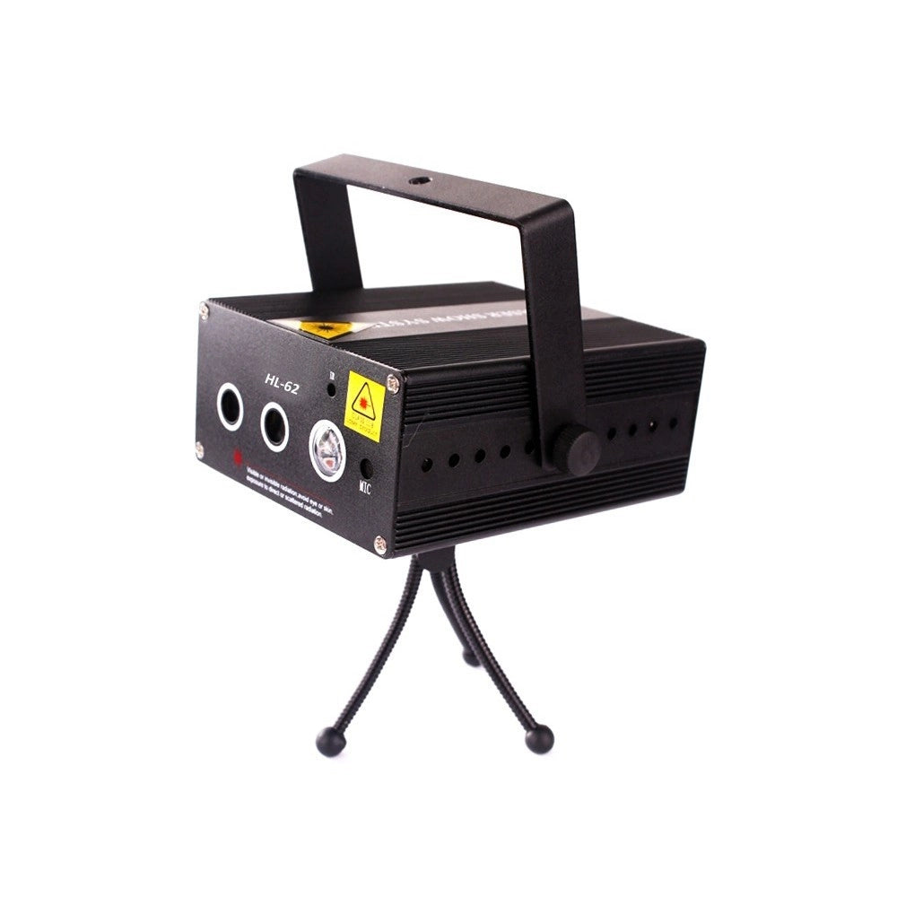 Trade Shop - Proiettore Mini Doppio Laser Effetto Luci Per Disco Discoteca Luce Rossa Verde -