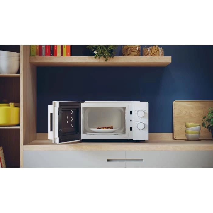 CMW20SMWLI Microonde Mono CANDY Idea - 20 L - MO: 700 W - UI meccanico - 5 livelli di potenza - Bianco
