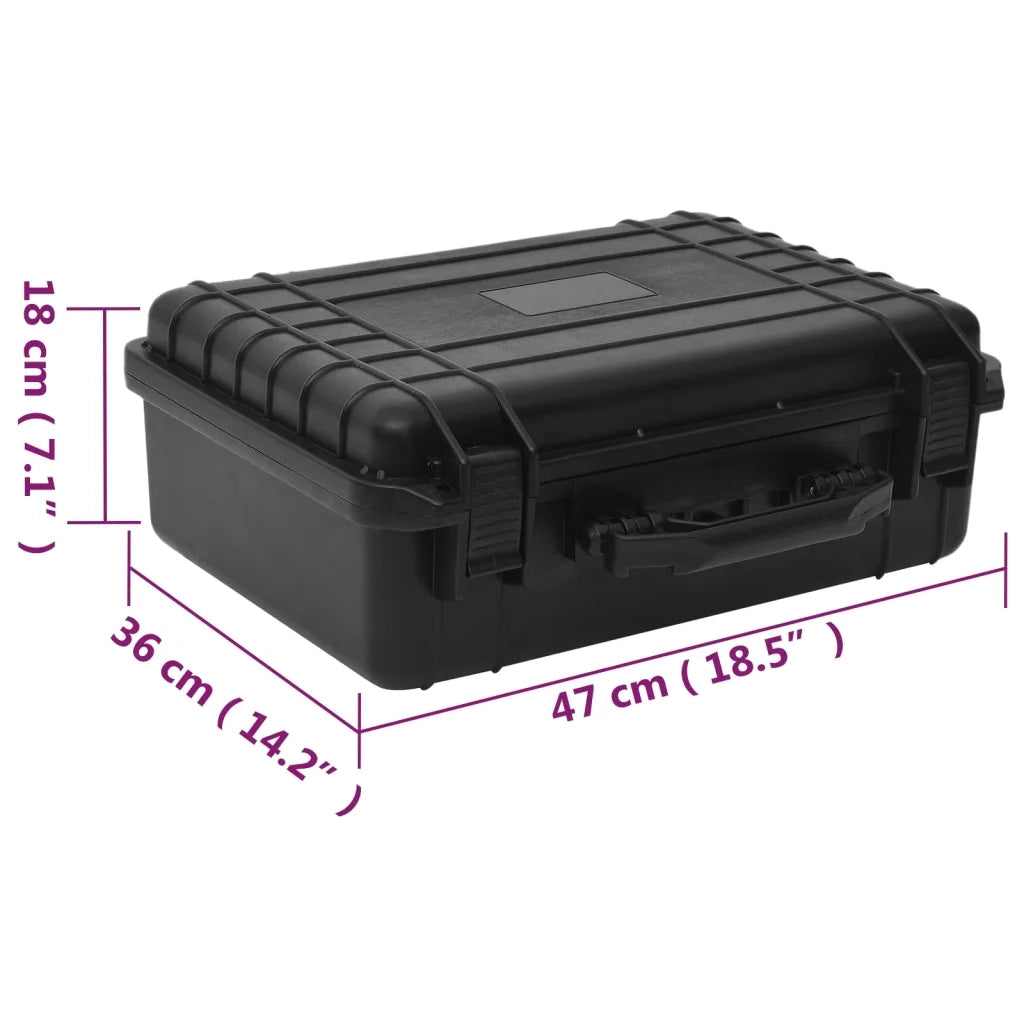 Valigetta da Volo Portatile Nera 47x36x18 cm in PP CFW3877017