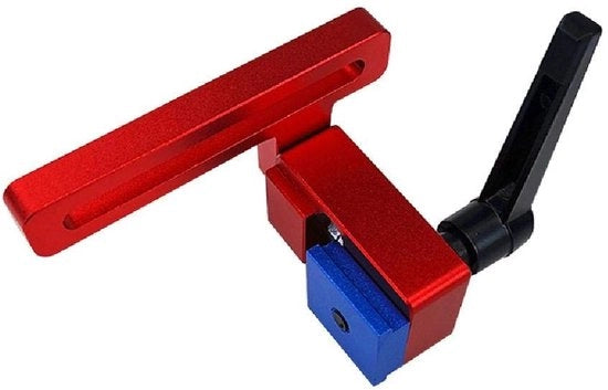 Blocco Mitter in Lega di Alluminio - Design Ergonomico - Limite T-Slot - Lavorazione del Legno - Resistente all'Usura - Materiale Duraturo - Blocco di Protezione