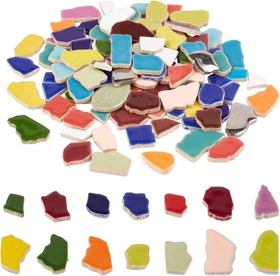 Pavimenti in Mosaico Ceramico 260g - Materiale per Hobby per Decorazione di Casa e Giardino