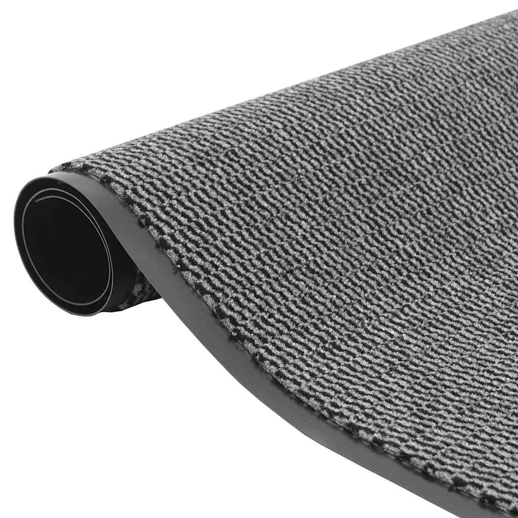 Zerbino antiscivolo per interni/esterni 40 x 60 cm resistente all'usura facile da pulire in PP antracite 02_0058093