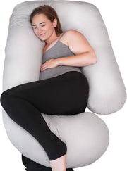 Cuscino per gravidanza tessuto ultrapieno grande forma J cuscino laterale per overtoke cuscino per alimentazione cuscino full-body supporto