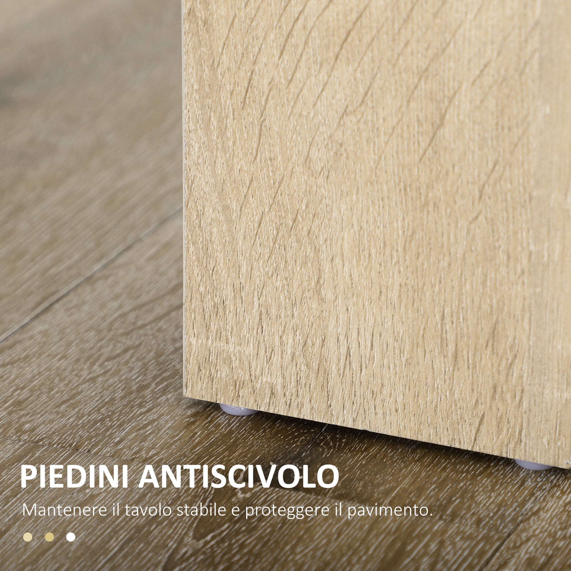 Tavolo da Pranzo Moderno per 4-6 Persone 120x69x75 cm Nero e Legno