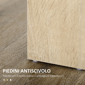 Tavolo da Pranzo Moderno per 4-6 Persone 120x69x75 cm Nero e Legno