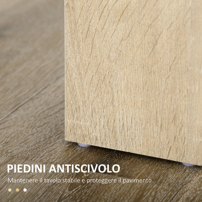 Tavolo da Pranzo Moderno per 4-6 Persone 120x69x75 cm Nero e Legno