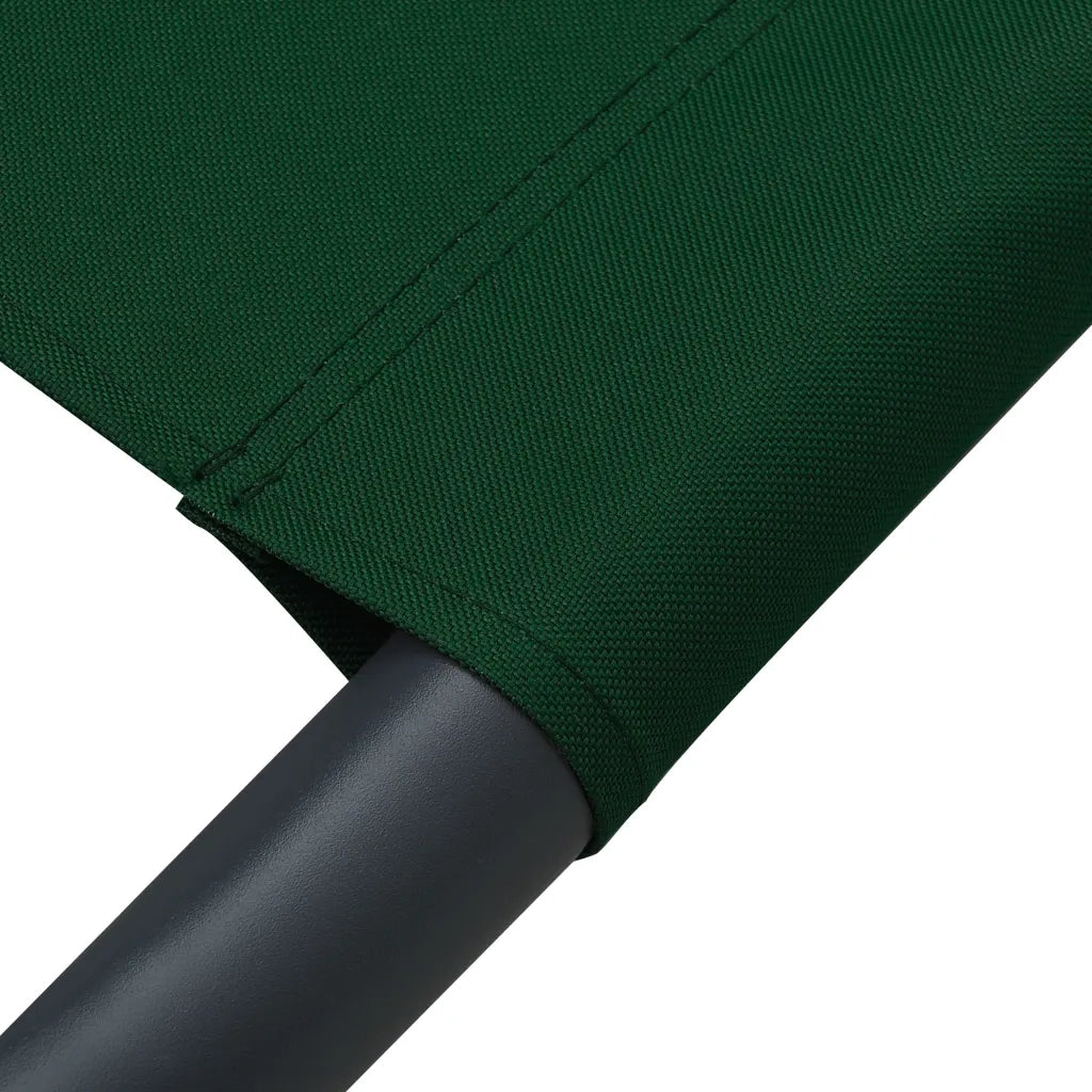 Lettino Prendisole con Baldacchino e Cuscino Verde 313534
