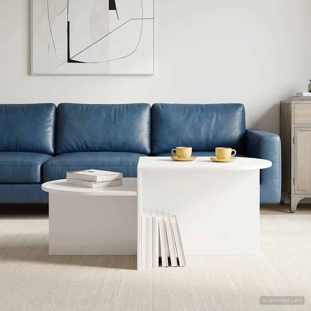Tavolino da salotto Bianco 100 x 50 x 40 cm 8001046