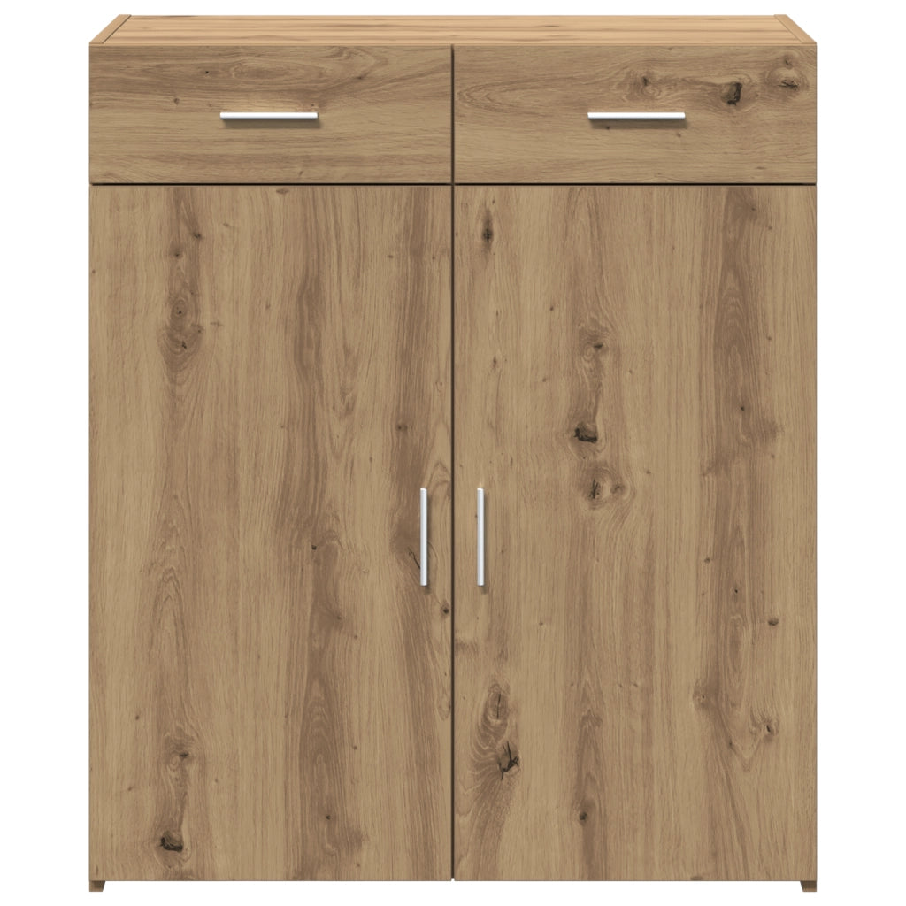 Mobile di Stoccaggio Rovere Artigianale 80x42.5x93.5 cm Legno Ingegnerizzato