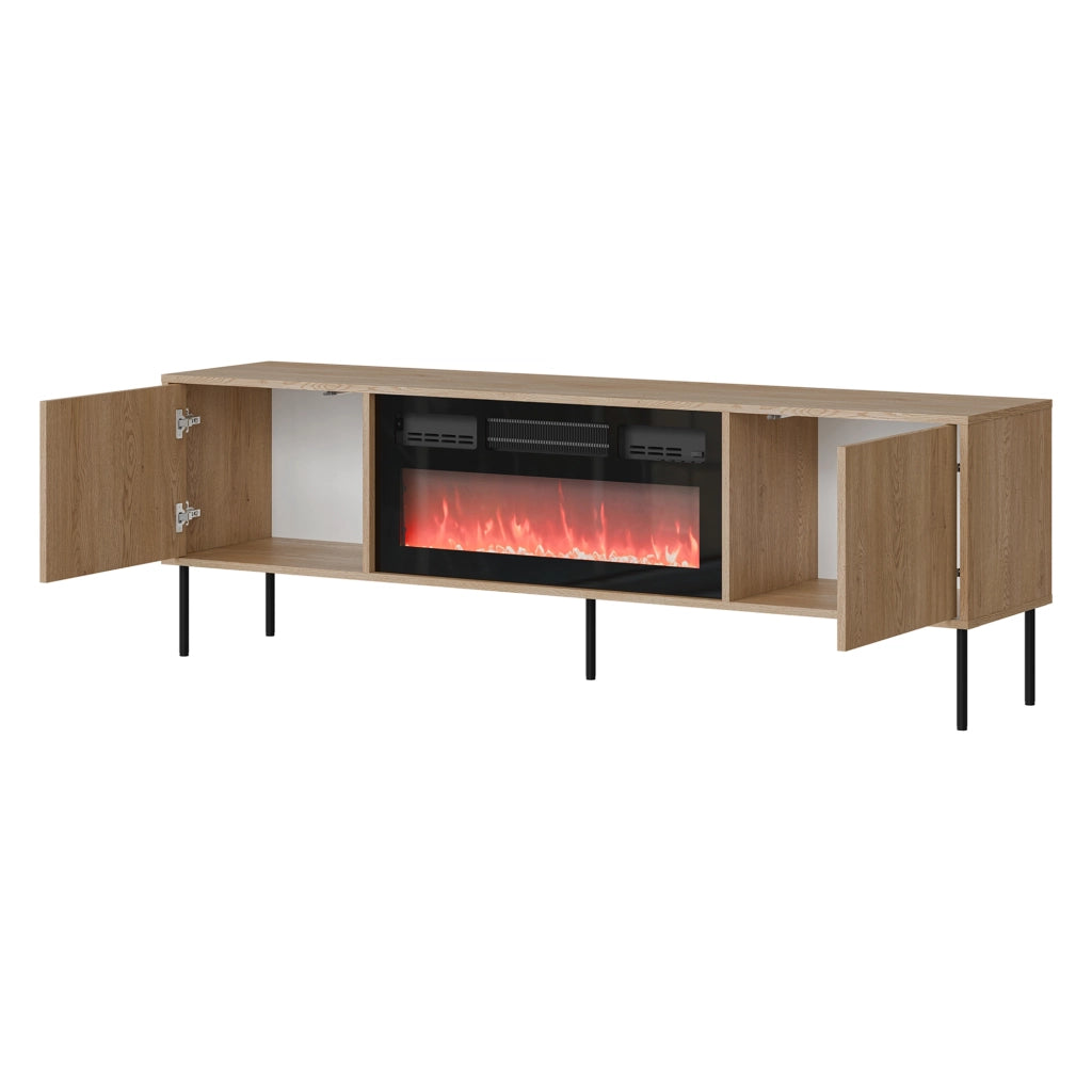 Silvi, Mobile Porta tv un Ripiano, 180x40x60h cm Marrone