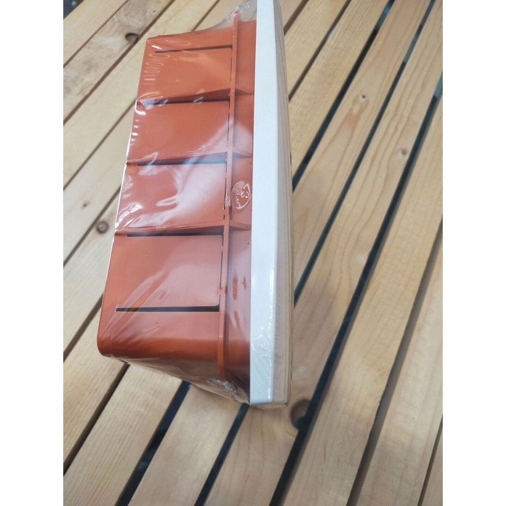 Trade Shop - Centralino Quadro Elettrico Da Incasso Parete 8 Moduli Portello Fumè Ip40 Fg14308 -