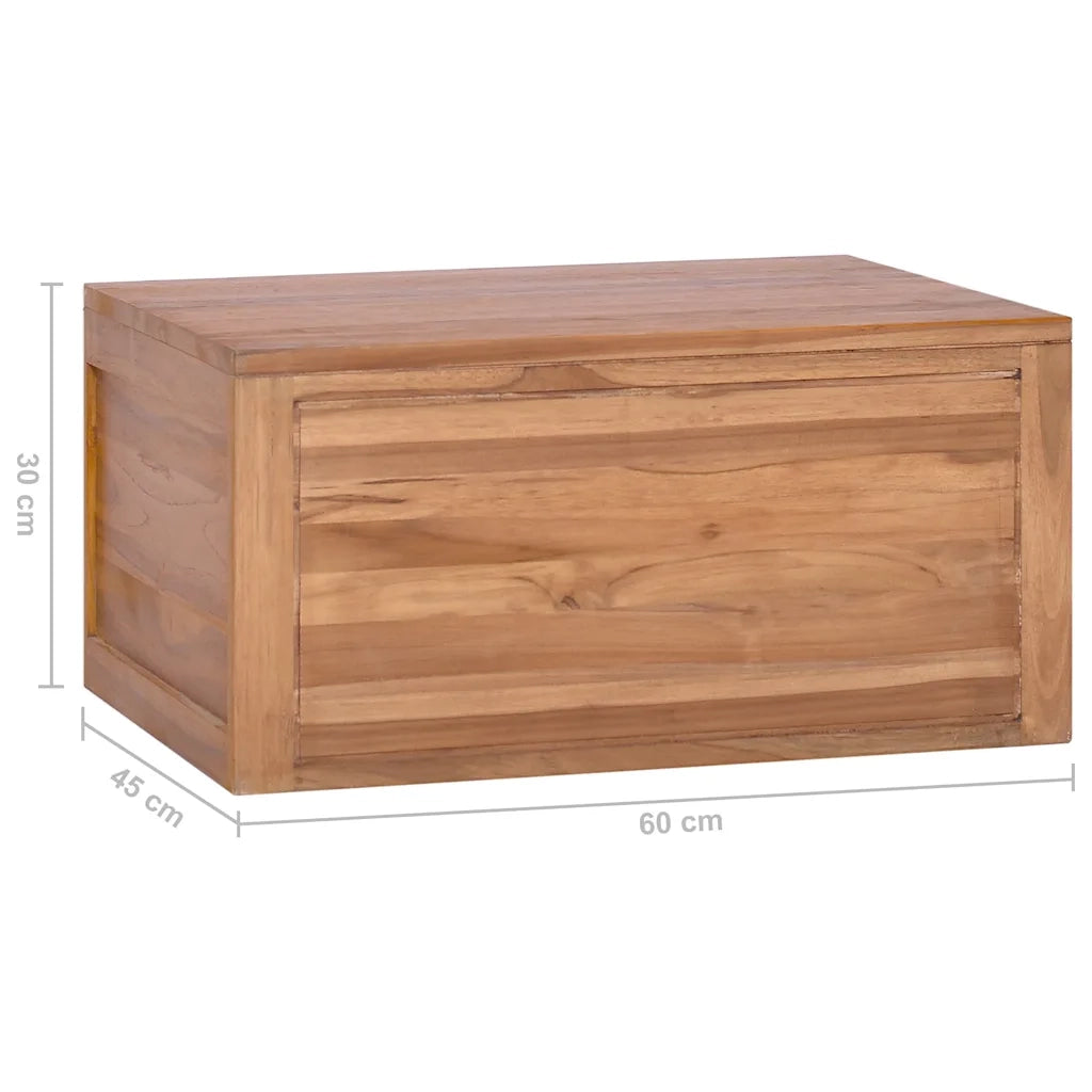 Armadietto da Bagno a Parete 60x45x30 cm Legno Massello di Teak 320437