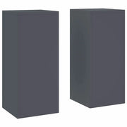 Supporto per piante | Sostegno per piante 2 pz Antracite 24 x 24 x 55 cm Acciaio