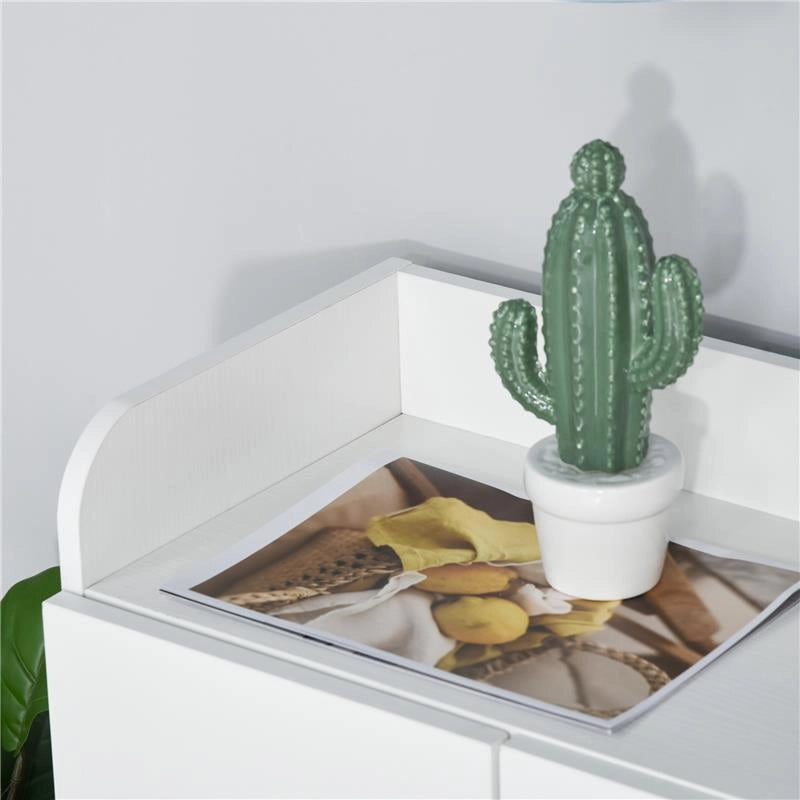 ARMADIO A SCARPIERA IN LEGNO 83 X 30 X 90 CM COLORE BIANCO