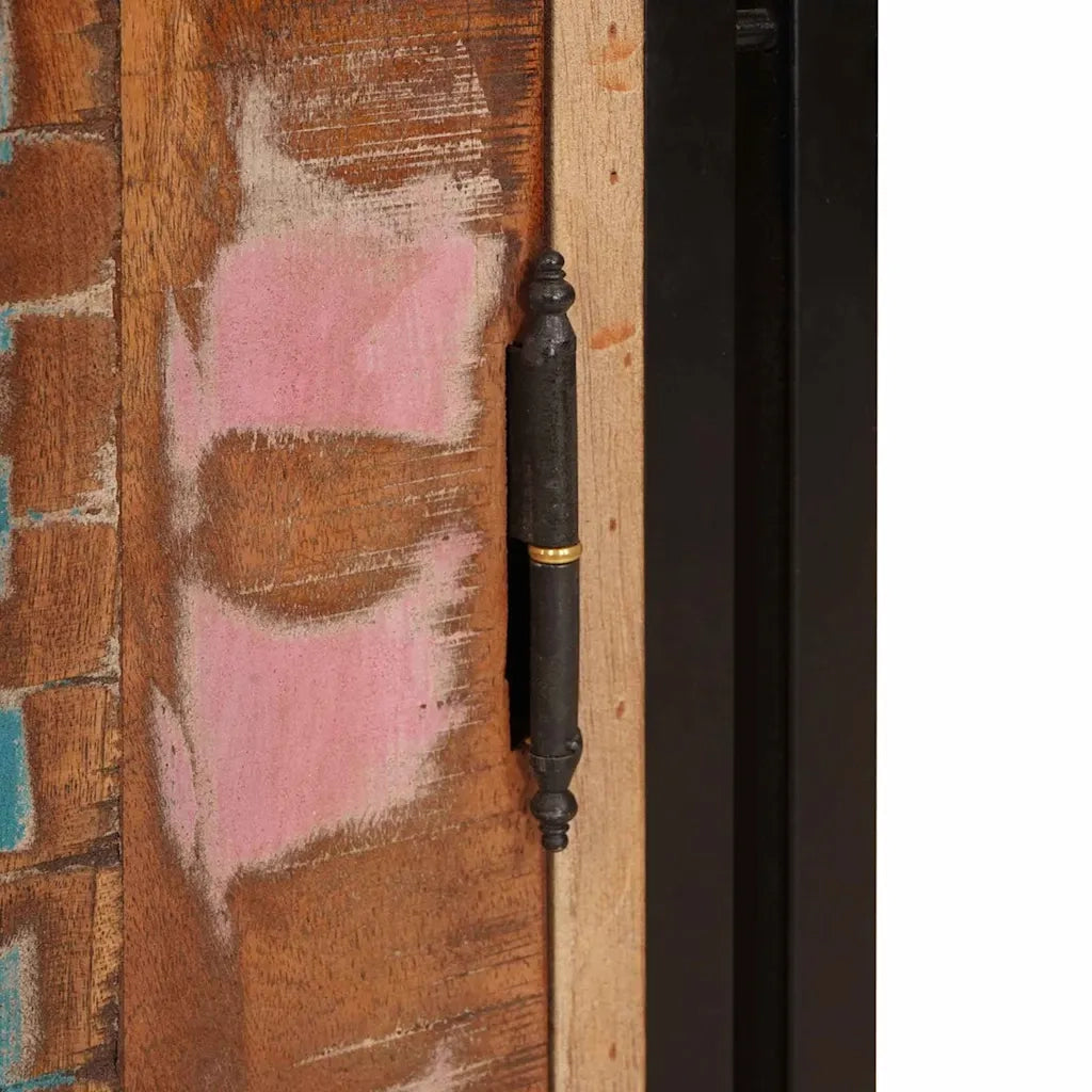Armadio da Notte Multicolore legno massello di riciclo 4102777