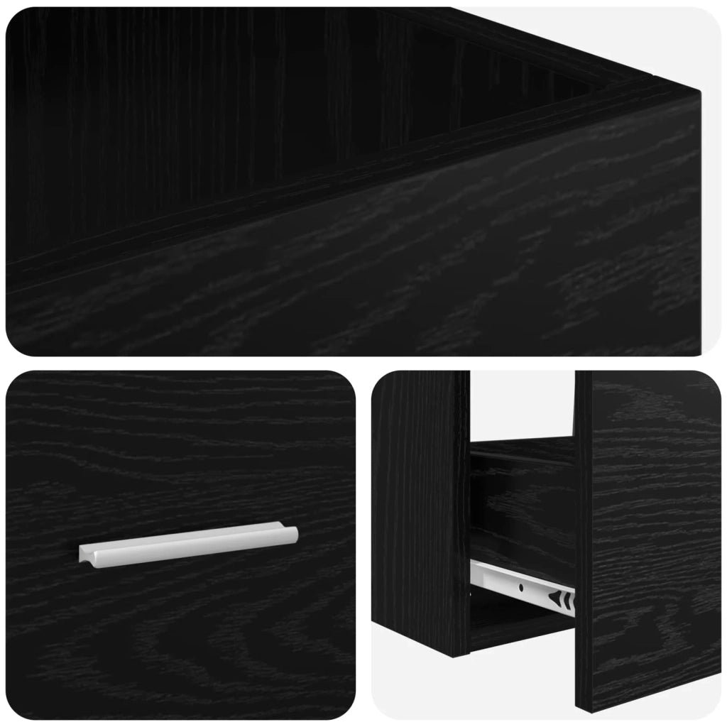 Mobile da bagno con lavabo Rovere Nero 42 x 40 x 84,5 cm 890697
