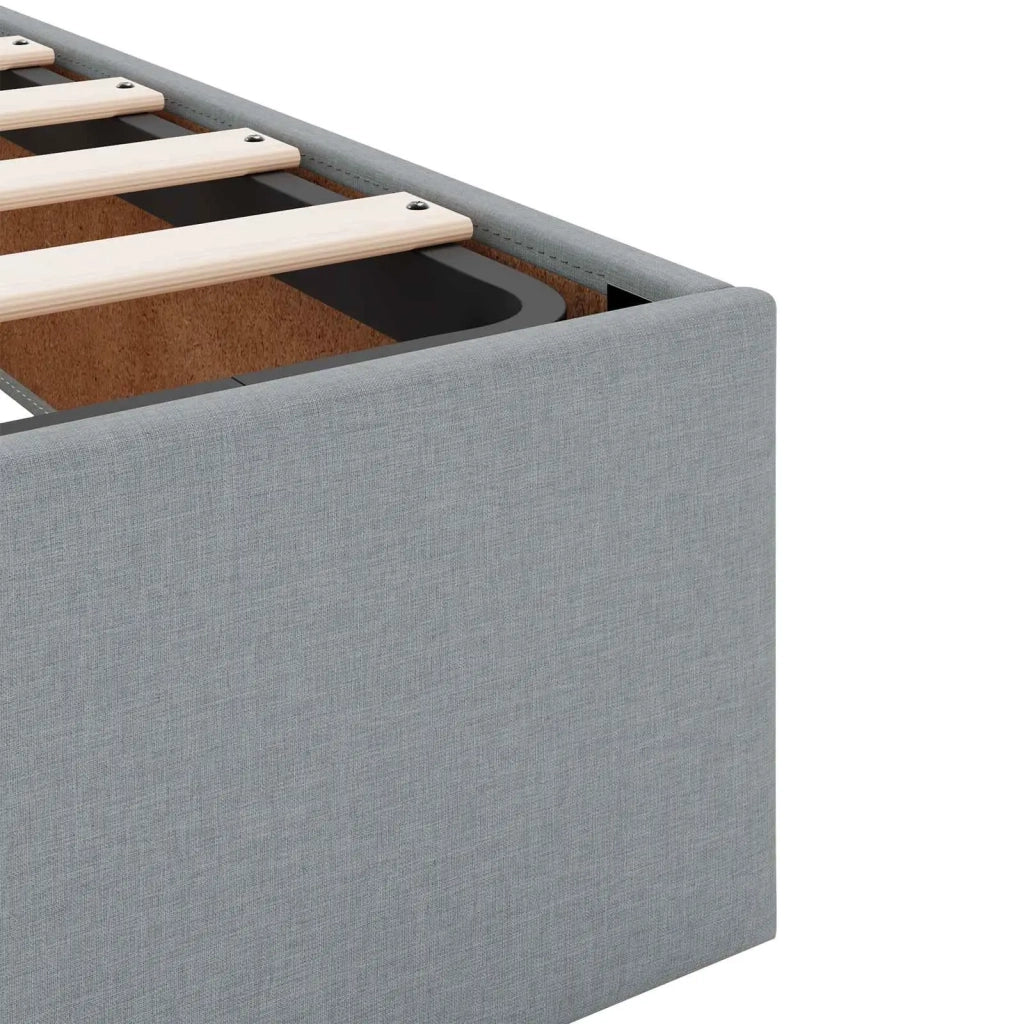 Letto Ottomano con Materasso e LED Grigio Chiaro 80 x 200 cm 3458110