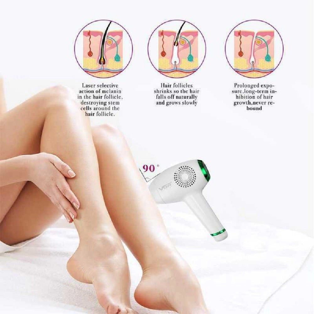 Trade Shop - Depilatore Luce Pulsata Professionale Flash Indolore Laser Viso Corpo Vgr V-716 -
