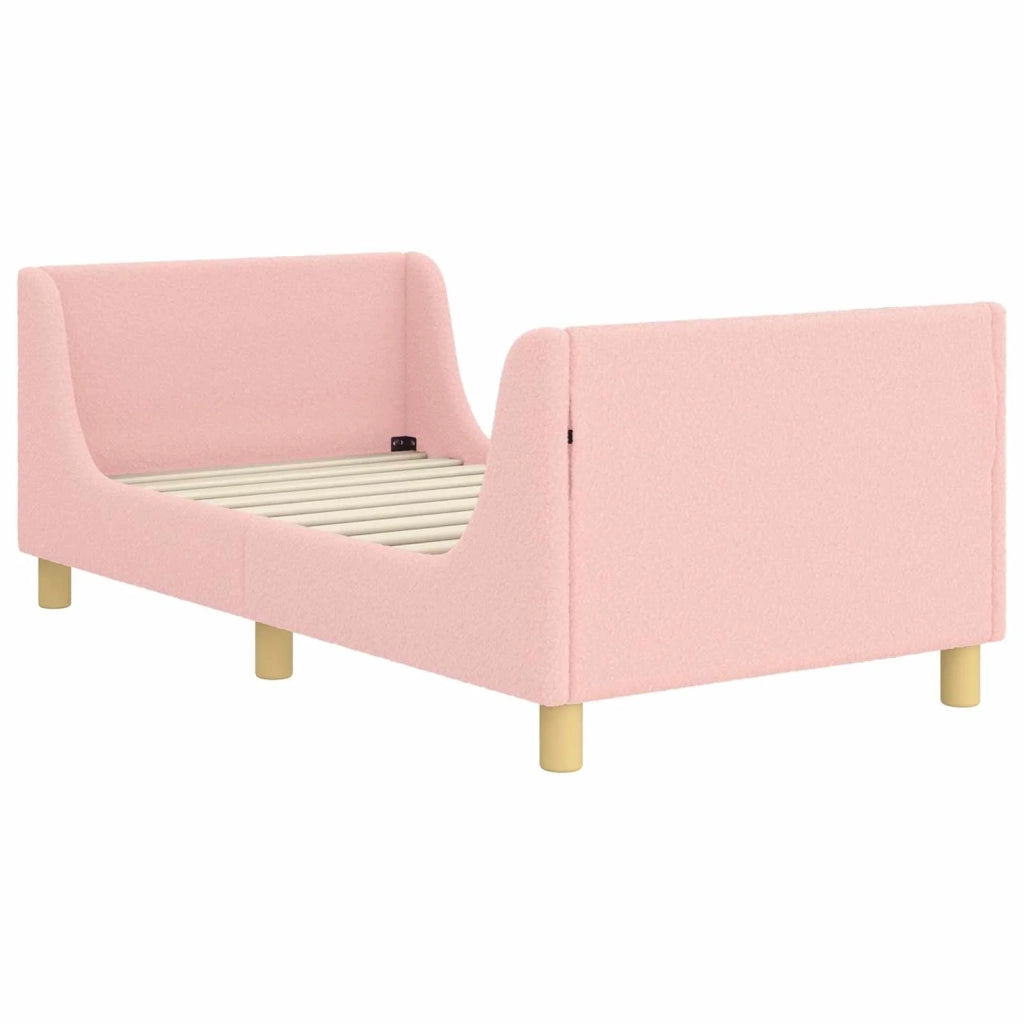Struttura letto bambini con testata Rosa 80 x 160 cm