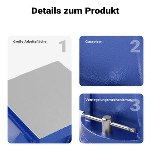 Morsa da banco Light Duty 100mm con incudine e ganascia di serraggio per sollecitazioni leggere