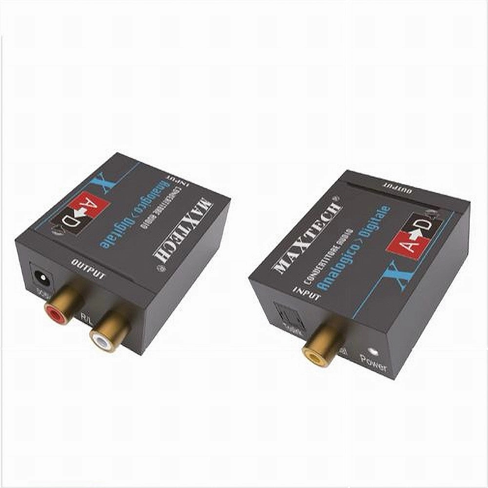 Trade Shop - Convertitore Audio Da Analogico R/l A Digitale Coassiale Toslink Maxtech Dk-202 -