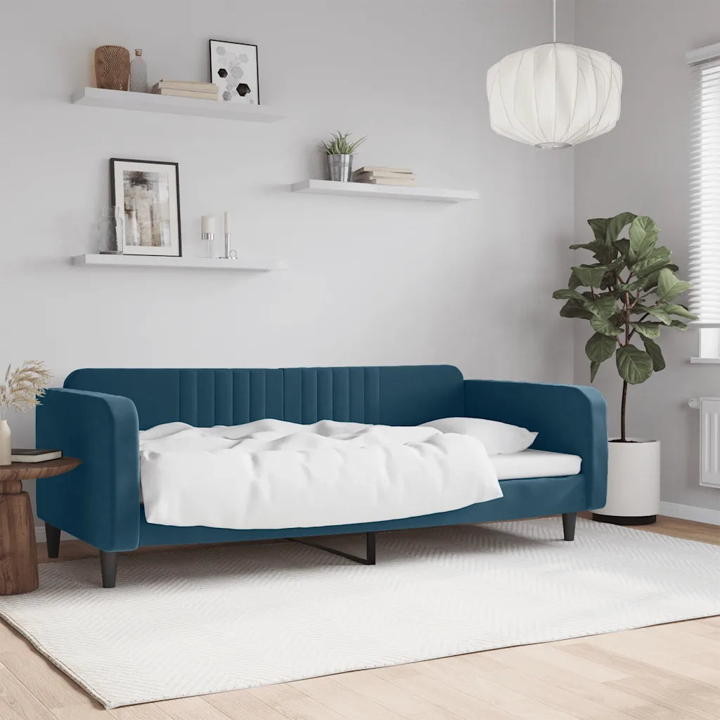 Letto da Giorno Blu 90x200 cm in Vellutocod mxl 70869