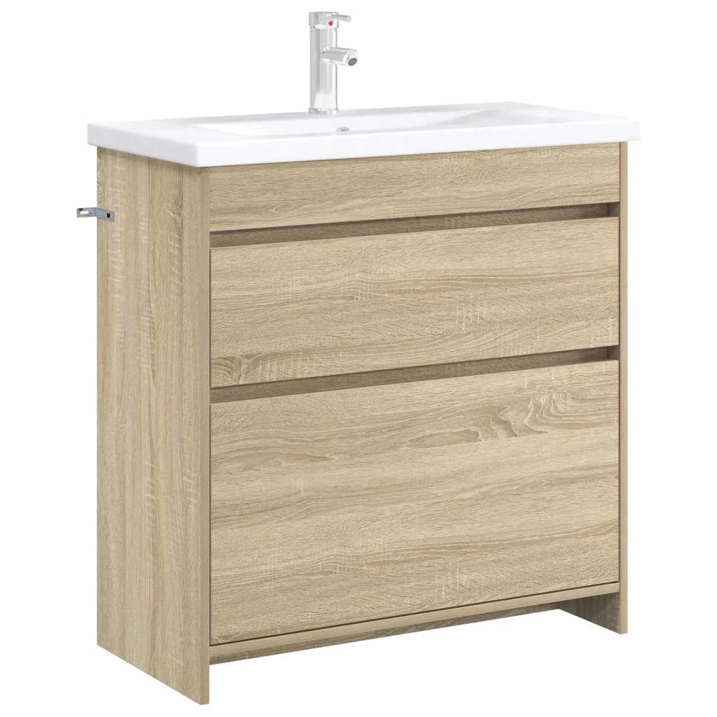 Mobiletto da Bagno Sotto Lavabo Rovere Sonoma 890738