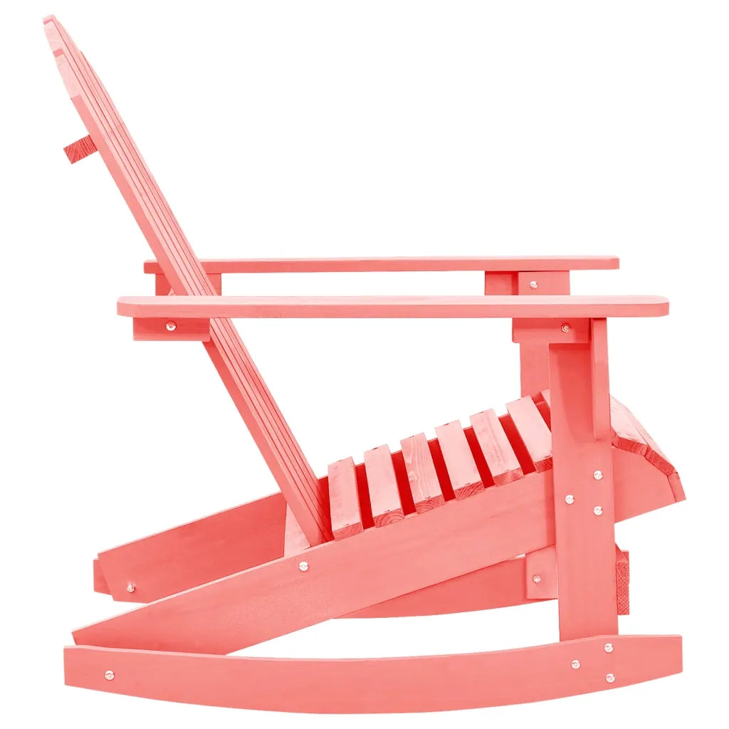 Sedia a Dondolo Giardino | Sedie da Esterno Adirondack in Legno di Abete Rosa