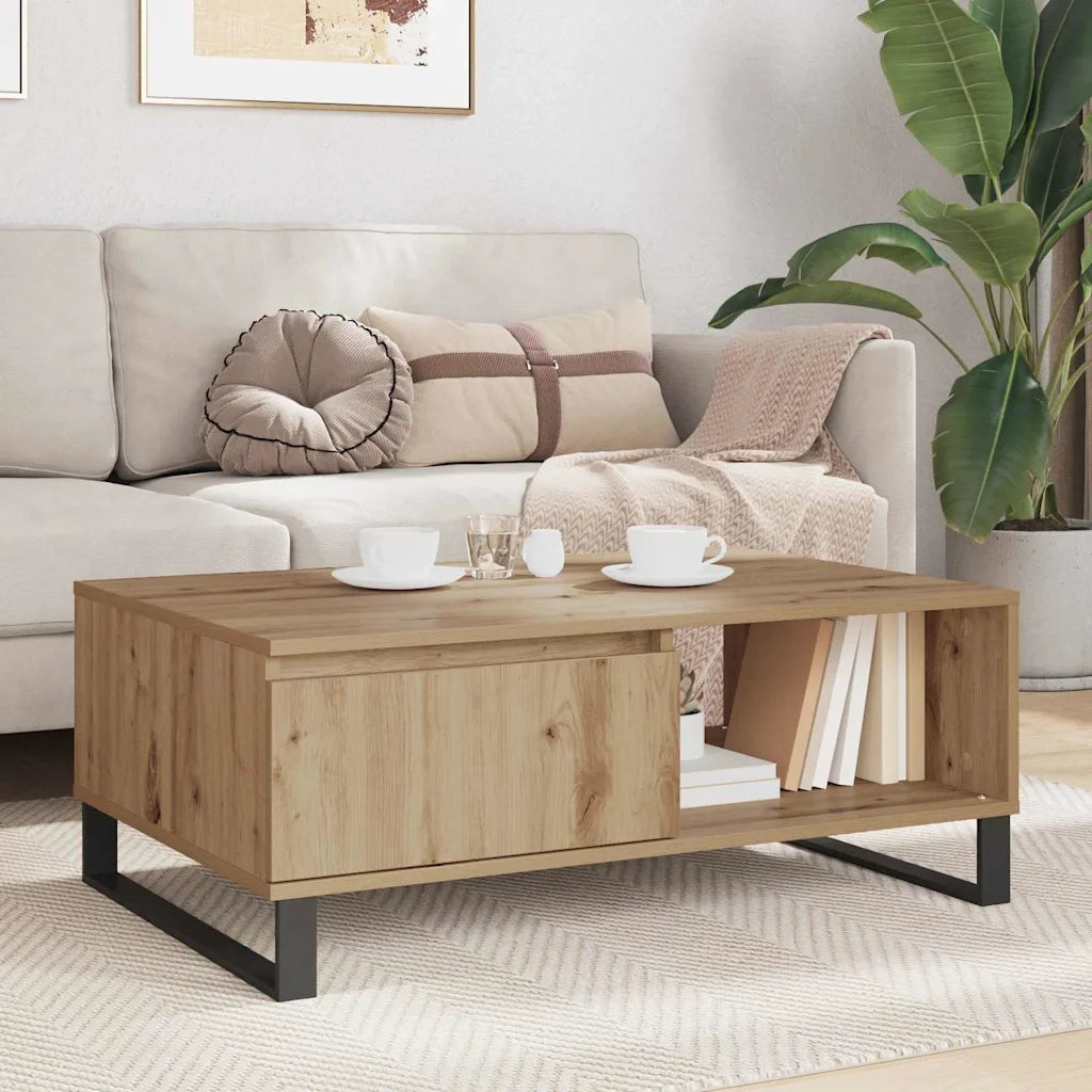 Tavolino da salotto | Tavolino da caff¨¨ | Tavolino da Soggiorno Rovere artigianale 90 x 60 x 35 cm