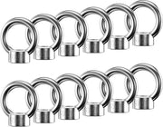 12 pezzi di bulloni a anello M6 in acciaio inossidabile 304 di bullone a occhio di bullone a anello occhielli bulloni a anello viti per accessori di sollevamento