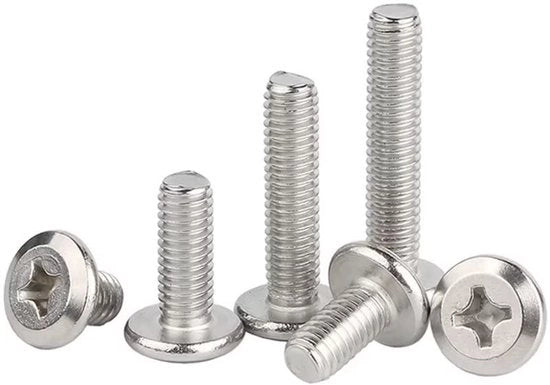 Viti per mobili M5 x 8 mm - 50 pezzi - Acciaio inossidabile - Viti a testa cruciforme - Viti di giunzione - Durissime - Resistenti alla corrosione - Viti