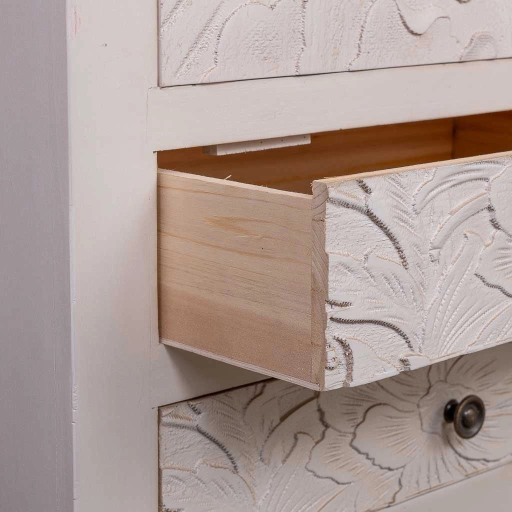 Armadio in legno con 4 cassetti e 2 porte 100x45x160