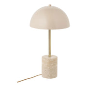 Lampada da Tavolo Sheffield, Beige, Metallo, 25x25x45 cm