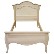 Letto 1 piazza e mezza arte povera legno grezzo 157x211x119 - Mobili 2G