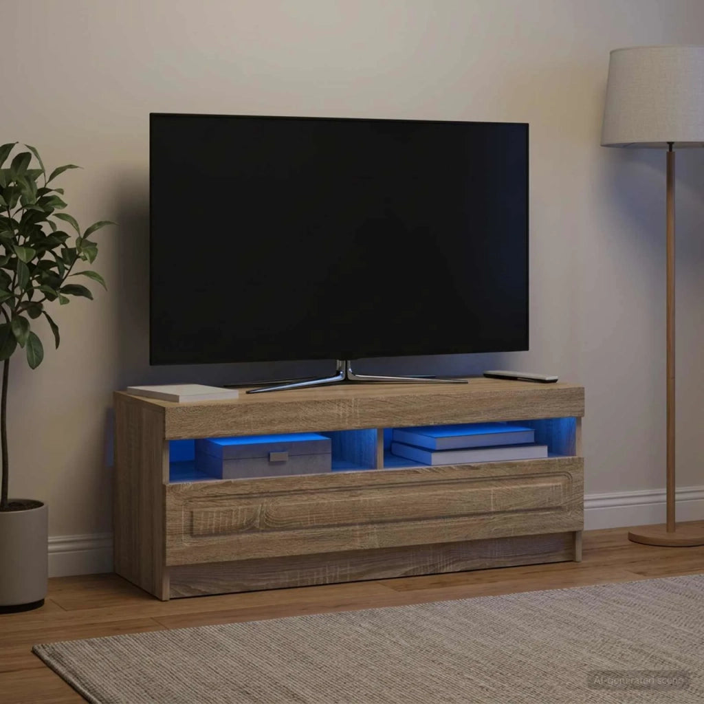 Mobile TV LED Rovere Sonoma Legno ingegnerizzato 897867