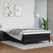 Struttura Letto a Rete a Molle Nero 140x190 cm in Similpelle 3120694