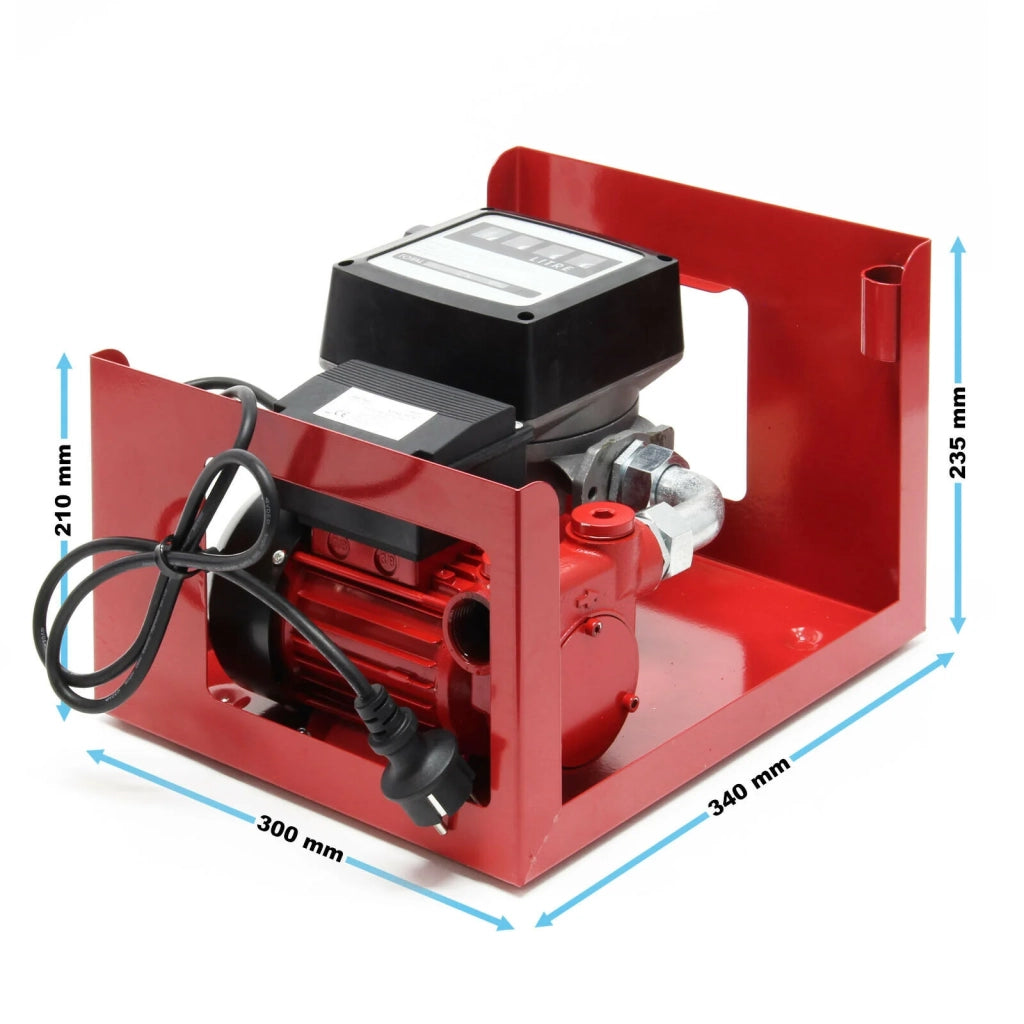 Pompa autoadescante per carburante o biodiesel 230 volt 600 watt 40 l/min mobile con pistola automatica 16_0000607