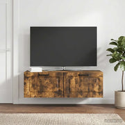 Mobile Porta TV da Muro Rovere Fumo 98 x 31 x 30 cm 899410