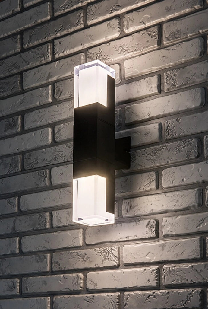 Applique esterno moderno nero su/giù LED CCT 12W IP54 Rabalux