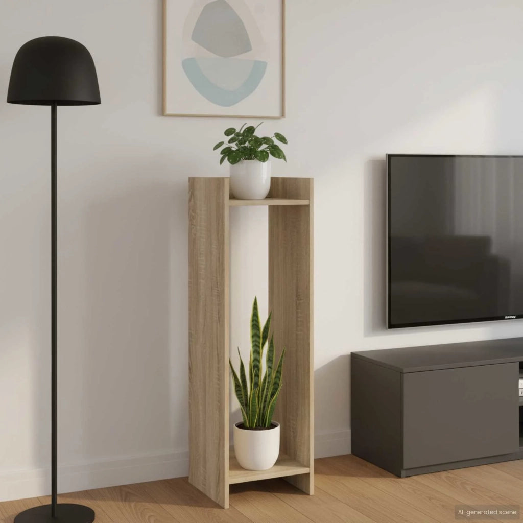 Supporto per piante Rovere Sonoma 30 x 30 x 100 cm 899566