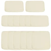 Set di 14 Fodere di Ricambio per Cuscini da Giardino, 6 Fodere Cuscino da Seduta e 8 Fodere Cuscino Schienale, Fodere Zippate, in Poliestere Idrorepellente, Beige