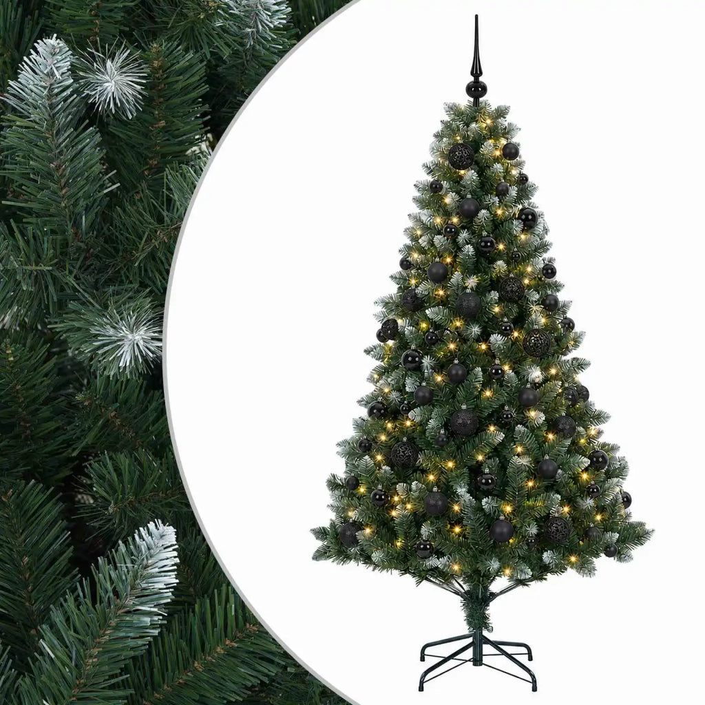 Albero di Natale Artificiale con Palline 210 cm 300 LED 3461333